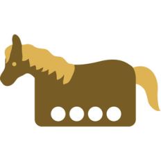 finger puppet - horse