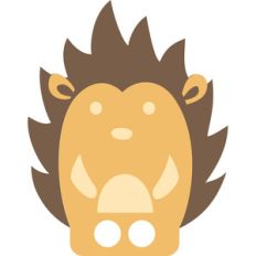 finger puppet - porcupine