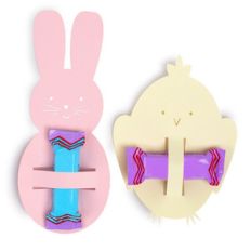 bunny and chick candy holder