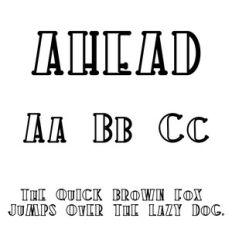 cg ahead font