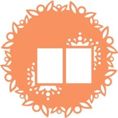 lace with two rectangle frames