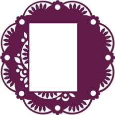lace doily with 5x7 frame