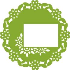 doily frame with 4x6 photo