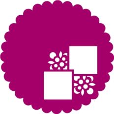 doily with 2 square frames