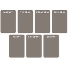 days of week tag vertical