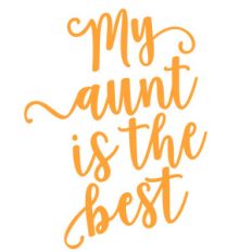 my aunt is the best