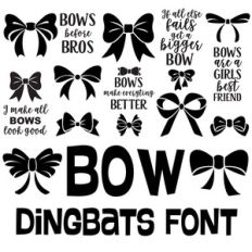 bow dingbats font