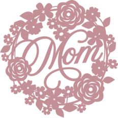 floral mom wreath