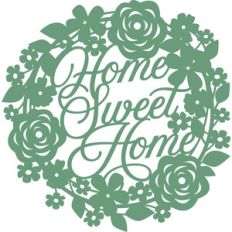 home sweet home wreath