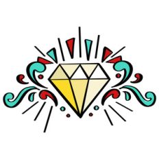 colorful diamond