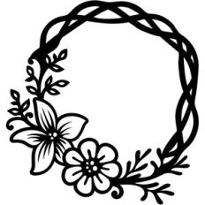 lily branch wreath