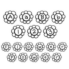 flower power font