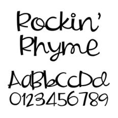 rockin' rhyme font