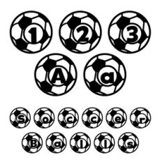 soccer balls shape font
