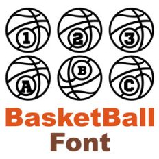 basketball font