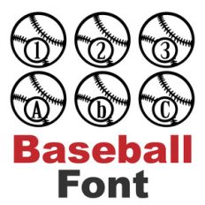 baseball font