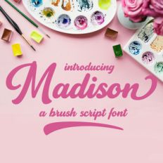 silhouette madison font