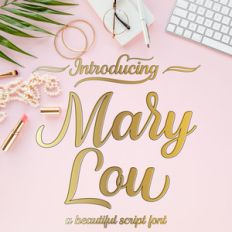 silhouette mary lou font