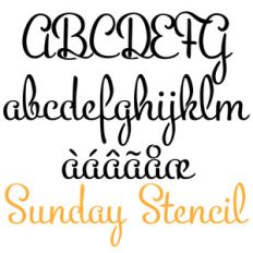 snf sunday stencil