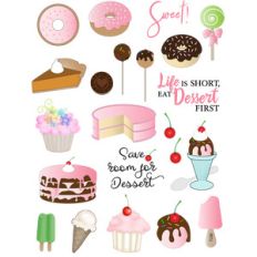 desserts planner stickers