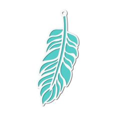layered cutout feather tag