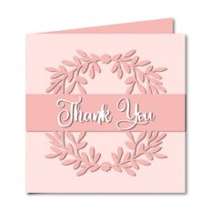 'thank you' card