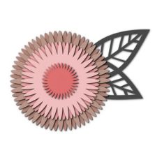 3d layered spiky flower