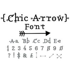 chic arrow font