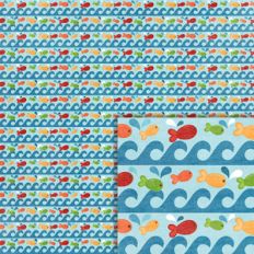 camping fish background paper