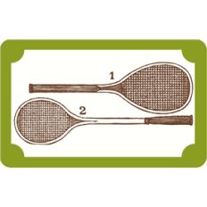 echo park vintage tennis card