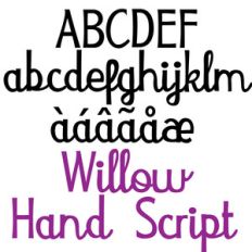 pn willow hand script