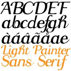 zp light painter sans serif