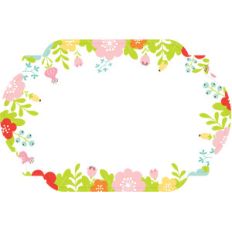 floral flat card