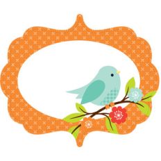 bird flat card
