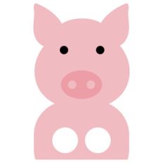 finger puppets - pig