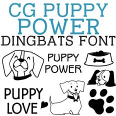cg puppy power dingbats