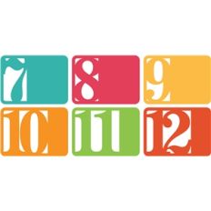 3x4 life cards horizontal numbers 7-12