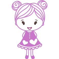 girl with heart dress