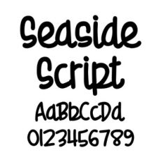 seaside script font