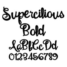 supercilious bold font