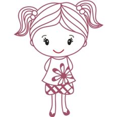girl with flower shirt