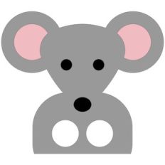 finger puppet - mouse