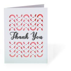 'thank you' fold and tuck card