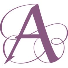 elegant flourished monogram a