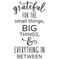 grateful for the small things phrase