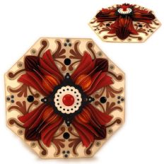 tulips 3d slice form lid decoration