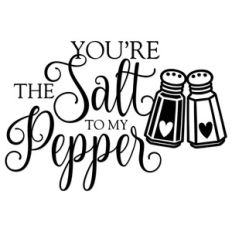you're the salt to my pepper