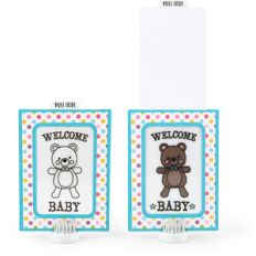 magic slider card baby bear
