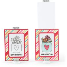 magic slider card flowers