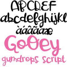 pn gooey gumdrops script